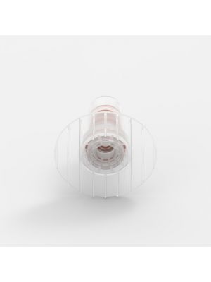 Anschlussplatten-Schnellkupplung Small (2), männlich, mit Ventil, Non-Animal Derived Polypropylene (PP)