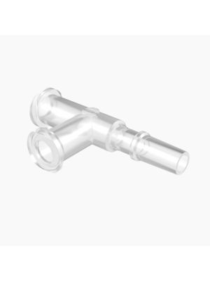 Female Luer (2x) Tee to Male Rotating Luer Lock 