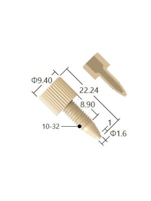 PEEK Verschluss 10-32 UNF konisch