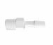 Adapter 1/8 BSPT Thread x 5/16 Barb in White Polypropylene