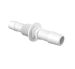 Bulkhead 1/4 Straight Adapter 3/8 ID x 3/8 ID in White Polypropylene