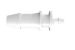 Reduction Coupler 1/4 x 3/32 Barb Natural Nylon