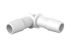 Elbow 3/8 Barb in White Polypropylene