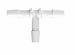 Animal Derivative Free Natural Polypropylene Tee 1/4 Barb Barbs