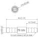 Inline-Miniatur-Einwegfilter, 73-Mikron-Edelstahlsieb (Dutch Weave Gewebe), 1/8 (3,2 mm) Schlauchanschluss, Polysulfon