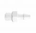 Adapter M6X1 Thread x 1/8 Barb Natural Nylon