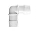 Elbow 1 Barb in White Polypropylene