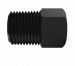 Black Nylon threaded hex plug 1/8 NPT