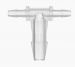 Reduction Tee 1/16 Barb x 1/8 Barb Polypropylene